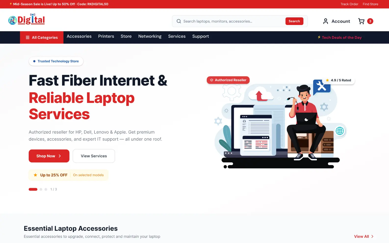 Electronics eCommerce solution