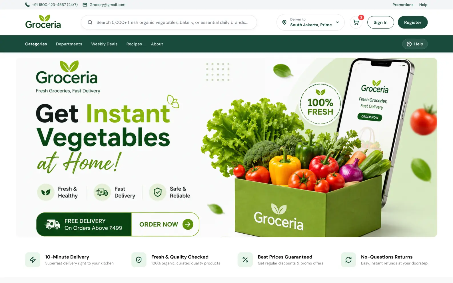 Grocery eCommerce solution
