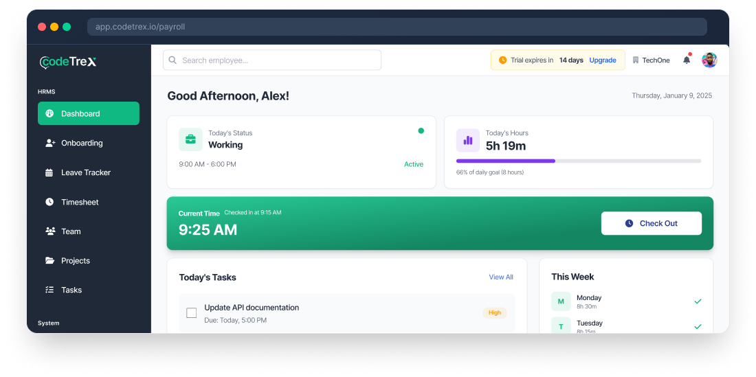 HRMS Dashboard